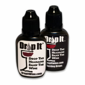 The Original Drop It Wine Drops, 2pk- USA Made Wine Drops That Naturally  Reduce Both Wine Sulfites and Tannins- Can Eliminate Wine Sensitivities,  Wine