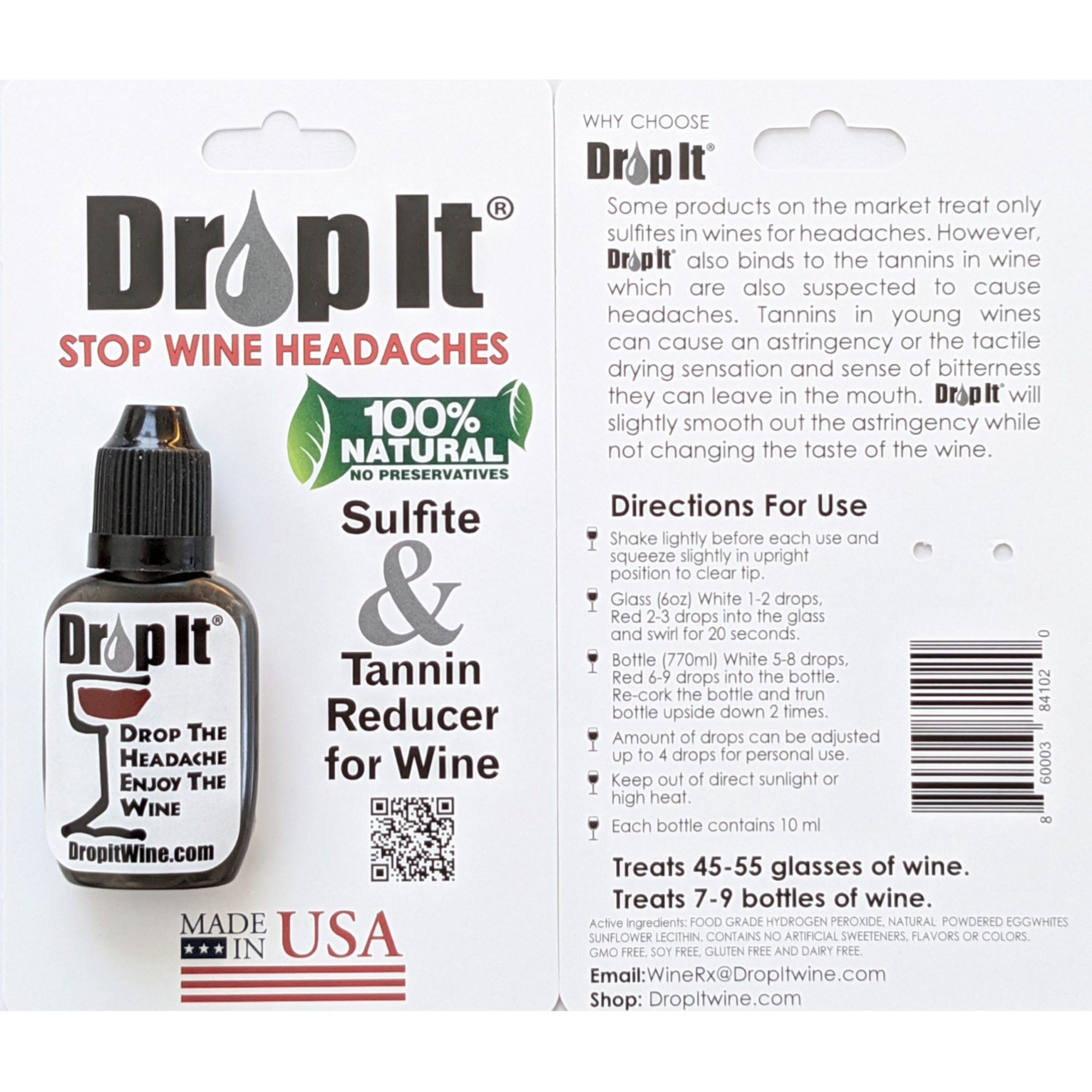  The Original Drop It Wine Drops, 2pk- USA Made Wine